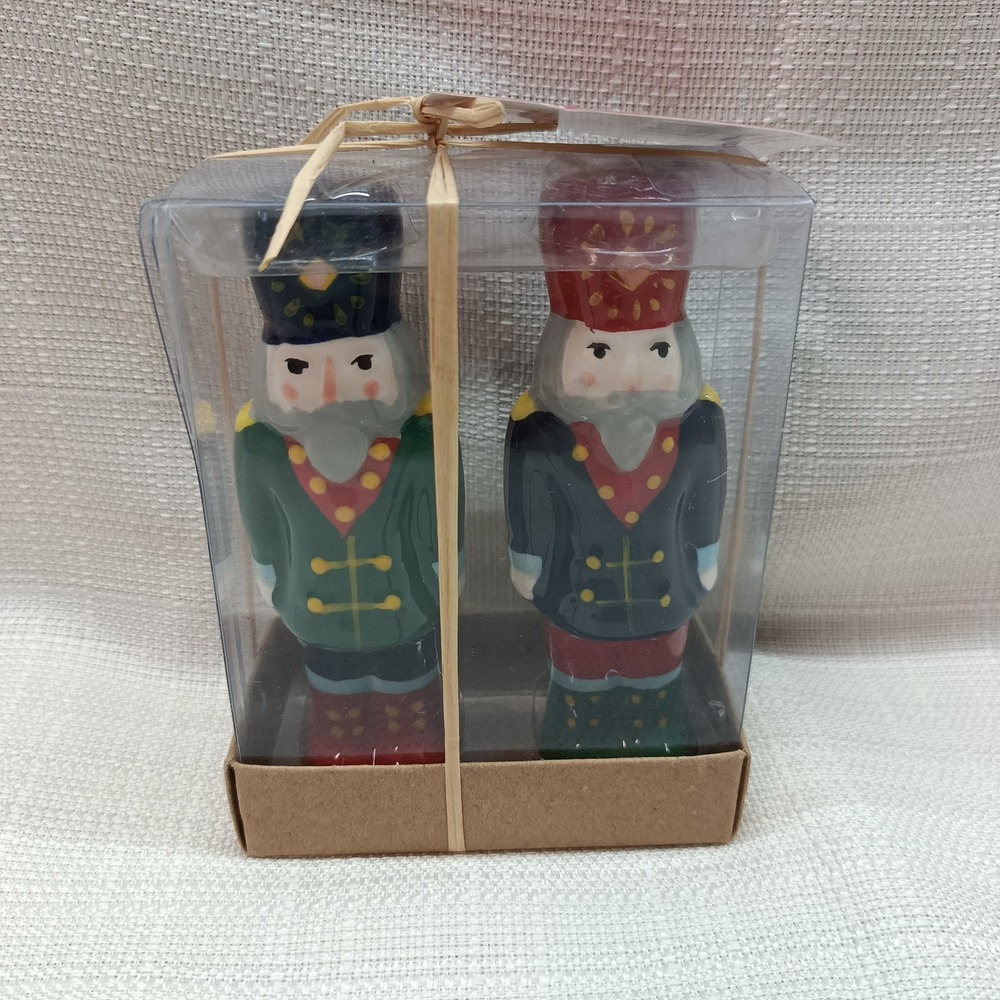 TAG Holiday Christmas NUTCRACKERS Salt & Pepper Shakers Brand New In Box